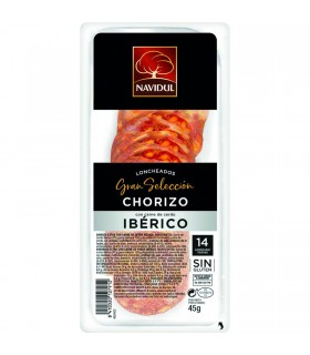 Chorizo Iberico en lonchas 45g Navidul